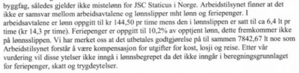 Staticus Arbeitstilsynet